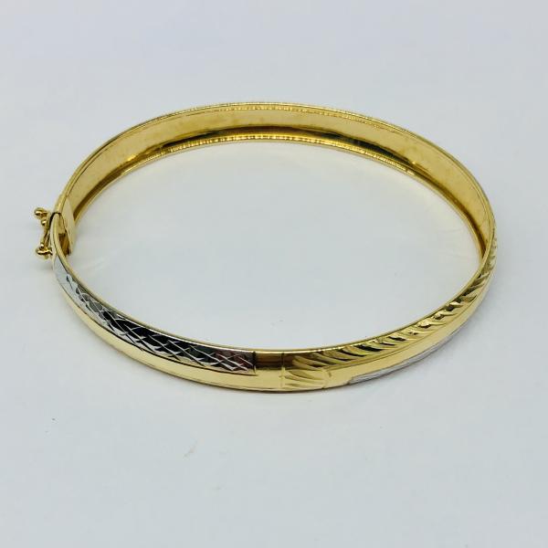 14 karátos sárga-fehér arany reif. A reif súlya 5,3gr.