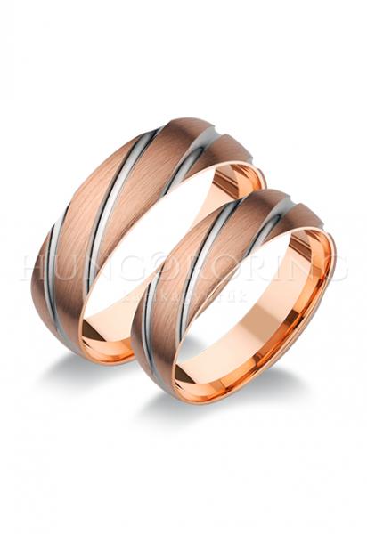 Különleges öntési eljárással, forrasztás nélkül készül! Választható egy, vagy két színből: fehér, sárga, vörös. Felülete matt.
Átlag súly (egy párra értendő) 9,8 gr.